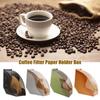 Triangle Coffee Filter Storage Cone Coffee Filters Storage Acrylic Triangle Coffee Filter Holder With Dustproof Cover Storage