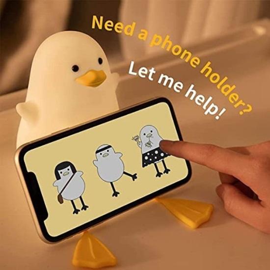 Sitting Duck Soft Silicone Lamps, Night Lamp for Room