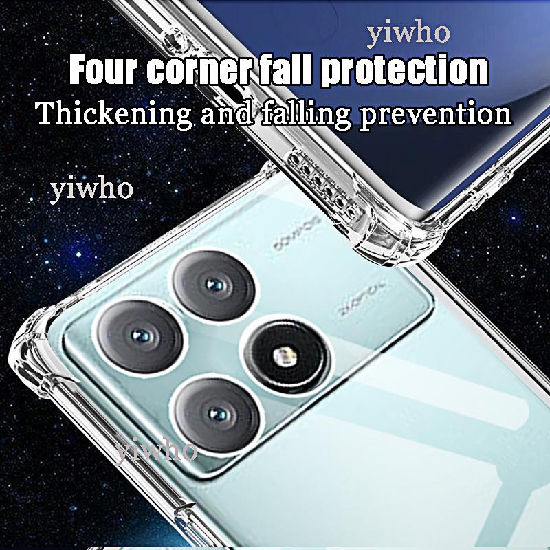 Für Redmi K70e K70 K60 K50 K40 Pro Hülle Schlanke, weiche TPU-transparente, klare Telefonhülle auf der Rückseite für Xiaomi Redmi K60e K50 Ultra