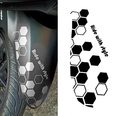 Autocolant de vinil pentru pieptene pentru aripi față de motor, stil universal, pentru decorarea caroseriei de motocicletă, autocolante de pieptene pentru Yamaha BMW Kawasaki Honda