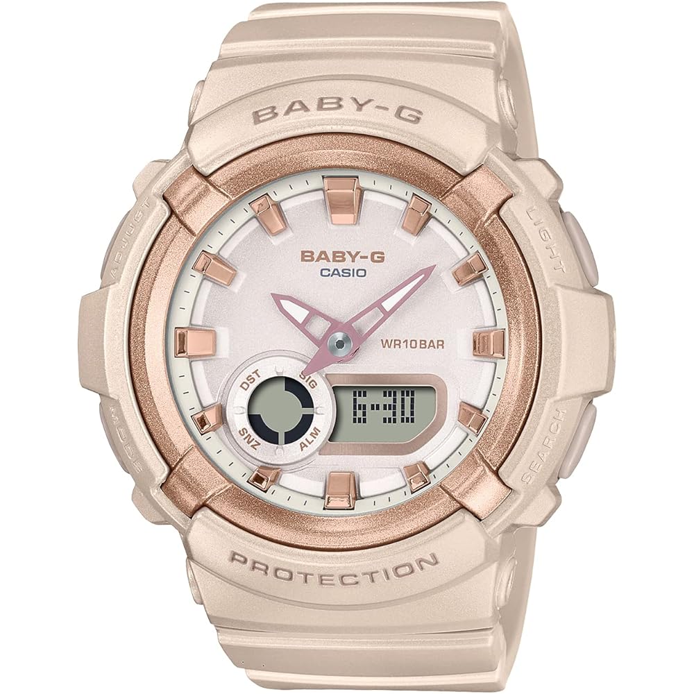 Baby-G Casio BGA-280BA-4AJF Women s Watch Pink Beige Analog Design