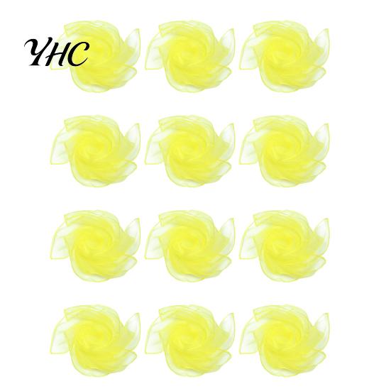 Dazzling Tone Scarves 12 Pcs Dance for Kids Square Juggling Scarf Babies Motor Skills Toddlers Children Music Rhythm Movement Accessories Magic Tricks 60 cm 12pcs жёлтый