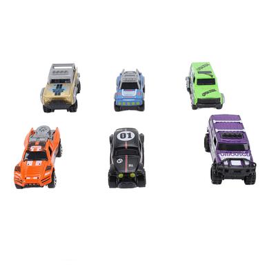 6 Stück Mini Automodell Sammlerlegierung Rückziehbar Auto Spielzeugfahrzeug Set für Kinder über 3 Jahre