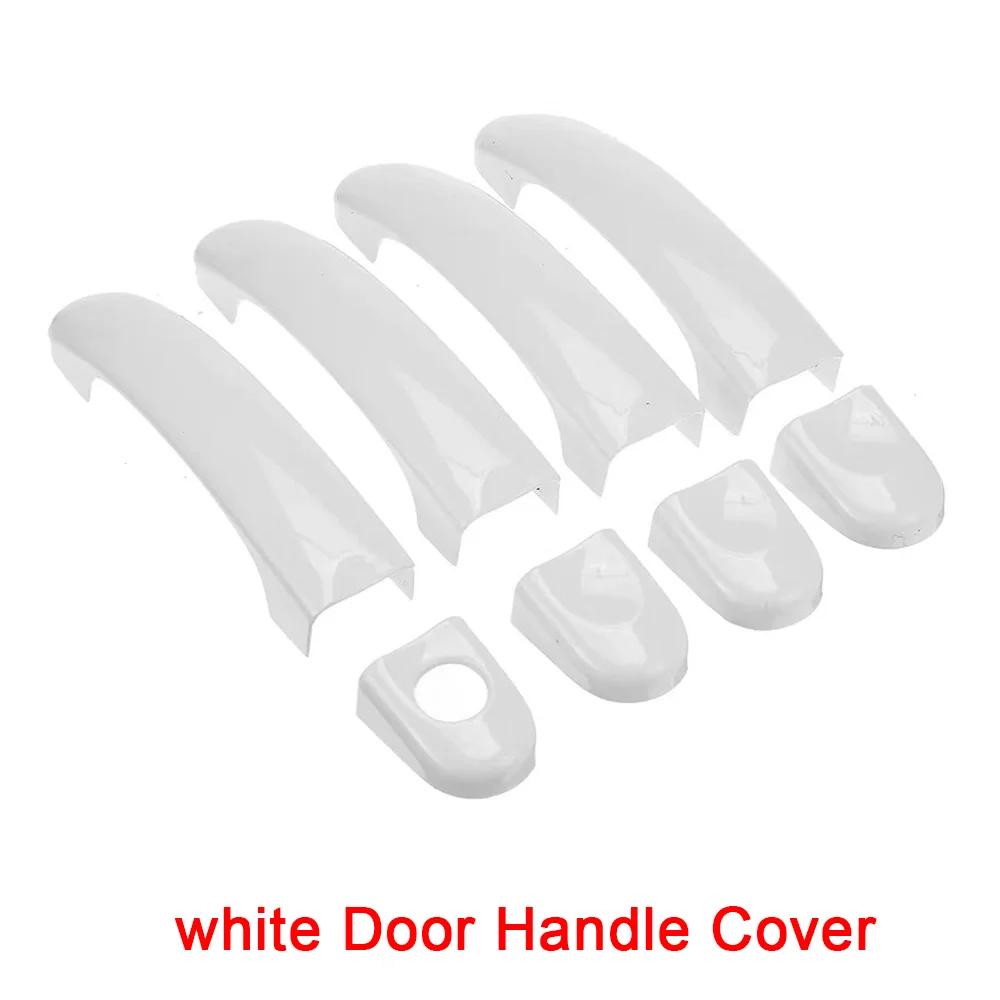 Car Decoration White Door Handle Cover For Volkswagen Caddy T5 T6 Caravelle Multivan 2003-2015 Cars Accessories Exterior Styling