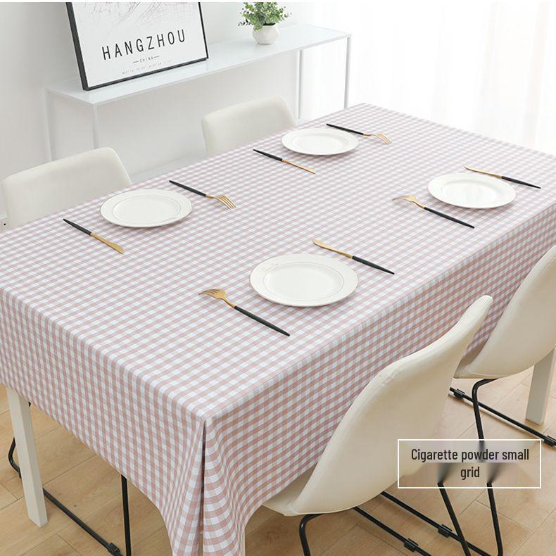 

Waterproof Oilproof PVC Tablecloth - Washable Rectangular Dining & Coffee Table Cover, Trendy Ins Style 40*60