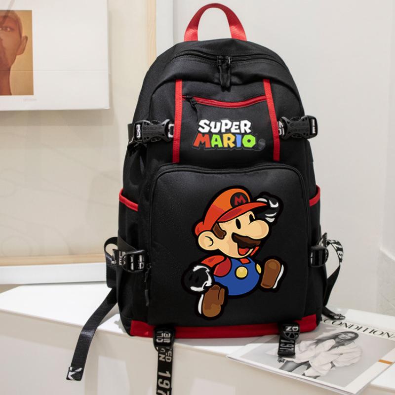 Rucsac Imprimat Super Mario Bros Ghiozdan Școlar pentru Copii Capacitate Mare Impermeabil Geantă de Călătorie pentru Computer