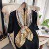 High-quality Luxurious Silk Scarves Headband Scarfs Neck Scarf For Women Chain Silk Scarf Women's Decorative Shawl