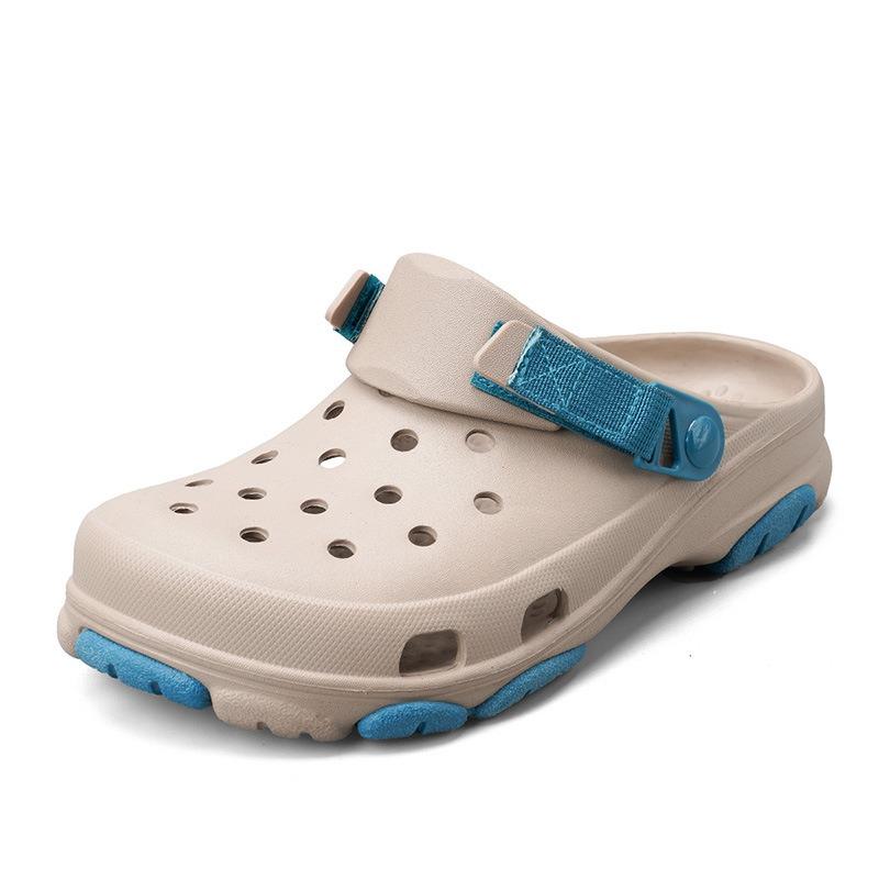 New men's hole shoes fashionable non-slip and wear-resistant thick-soled casual beach cool slippers