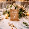 Double-Sided Wedding Table Numbers Numbers 1-20 Table Number Signs Decoration Number Cards  Banquet