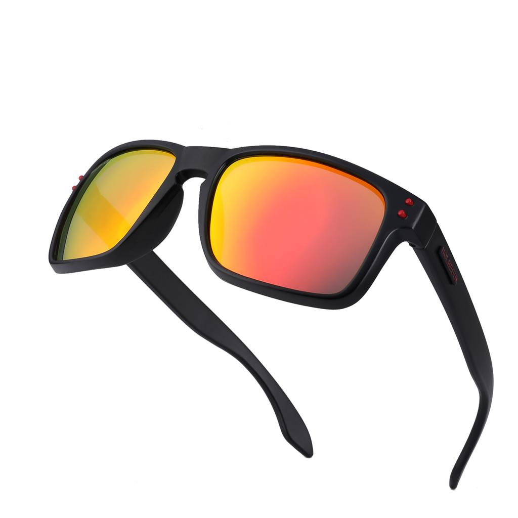 Retro Sunglasses for Men Women UV400 Protection Trendy Rectangular Frame for Traveling Driving Fishing Fashion