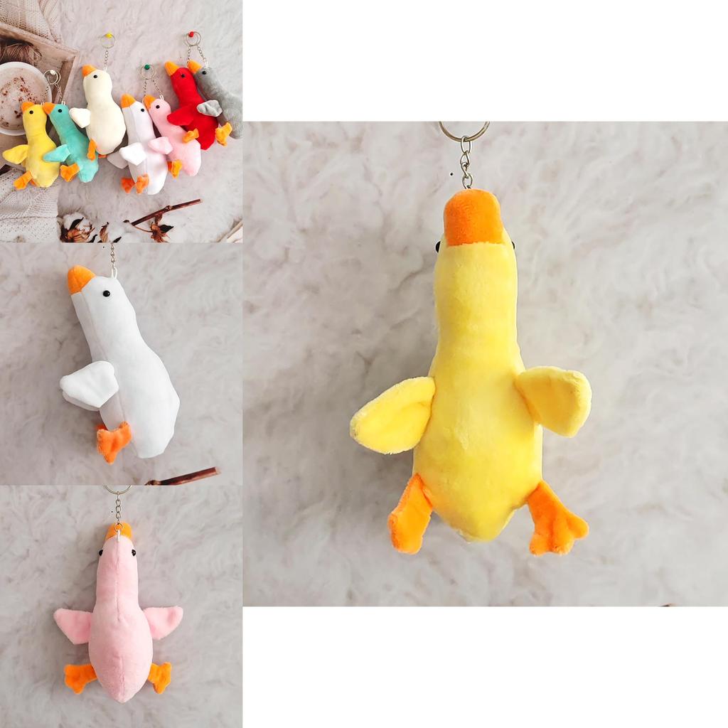 Plush Goose Keychain With Soft Pp Cotton Filling For Kids And Collectors