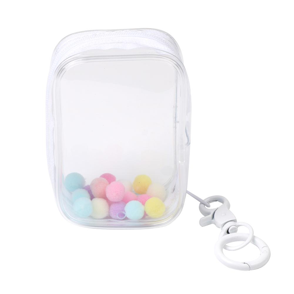 Portable Transparent PVC Organizer Box Bag Toy Storage Zipper Pouch for Doll Toy