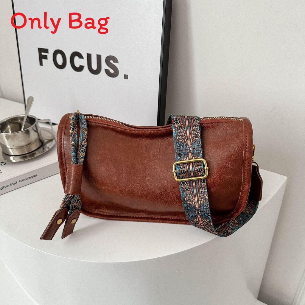 Pu Retro Mini Crossbody Bag With Zipper Closure For Daily Casual Wear