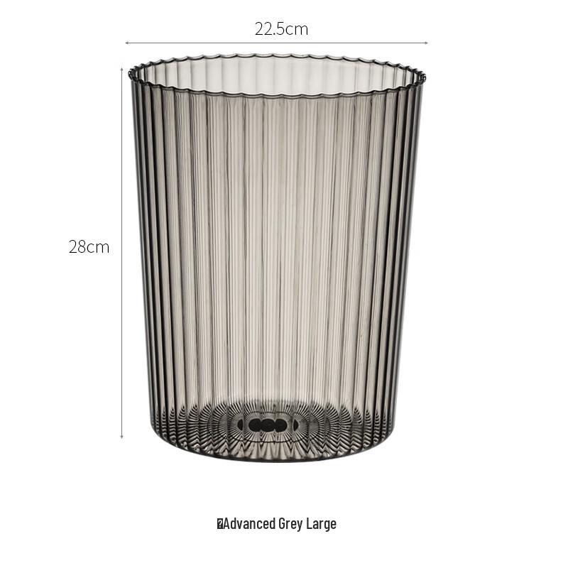 Furih Transparent Plastic Waste Baskets (2-Pack)