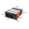 Controlador de Temperatura Digital Duplo STC-3008 Termostato com Saída de Dois Relés Aquecedor com Sonda 12V 24V 220V Geladeira Doméstica Frio Calor