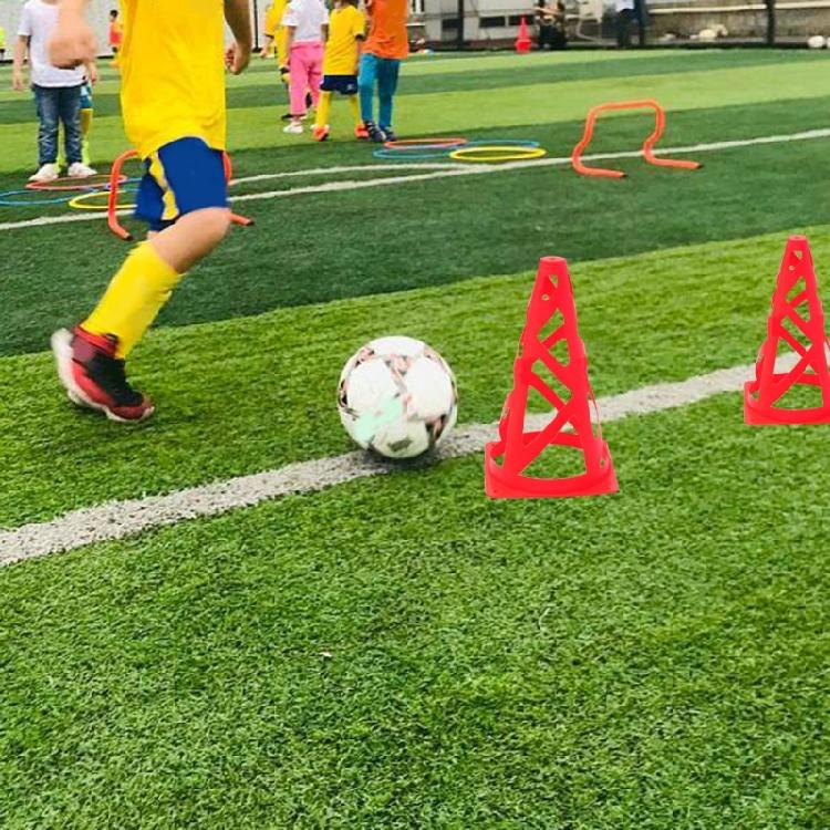 10Pcs 23cm Football Traffic Marker Cones Set for Basketball, Indoor Outdoor Game