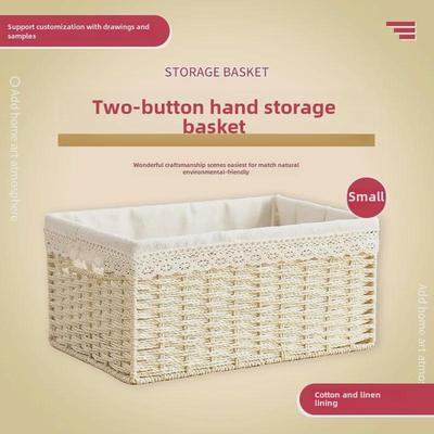 Woven Desktop Storage Basket for Snacks, Toys & Sundries