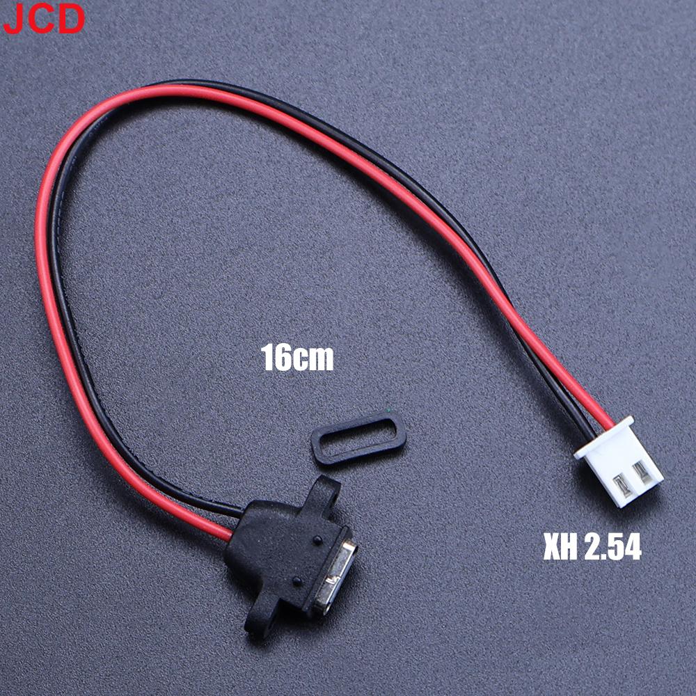 JCD 5pcs Waterproof USB Type C Connector Charging Interface Female Socket With Welding Wire MX1.25 PH2.0 XH2.54 Port