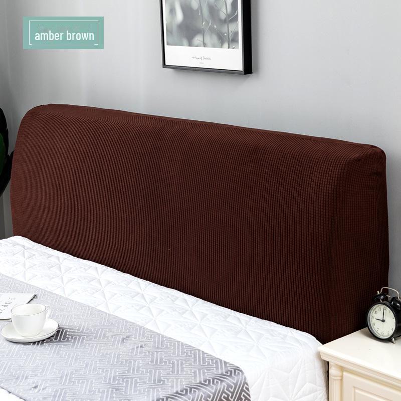 European-Style Elastic Dust-Proof Bed Head Cover – Universal Fit, Soft Protective Cover for Wooden Bed Headboards