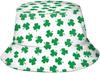 Funny St. Patrick'S Day Bucket Hat For Adult Green Clover Fisherman Hat Travel Packable Sun Cap Outdoor Hat 17