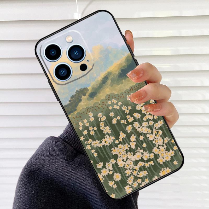 Claude Monet Garden Lotus Phone Case For iPhone 17 16 15 14 13 12 11 Pro Max Mini 15 16 Plus 16e 17 Air Cover Fundas