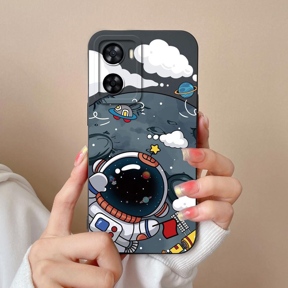 For One Plus Nord N20SE N300 Case Fun Astronaut Phone Back Cover For 1+ Nord N20 SE N 300 Liquid Silicone Funda Camera Protector