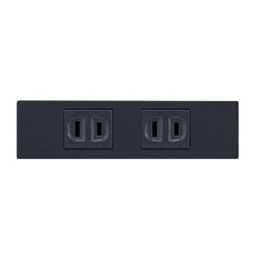 

Panasonic S Plate Embedded Double Outlet Set сірий WN100215H