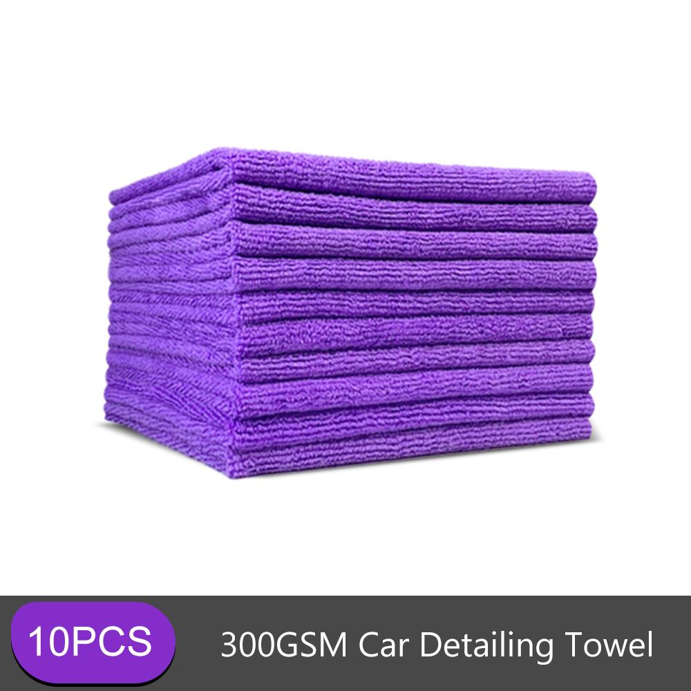 

DetailingKing 300GSM Фиолетовое Микрофибровое Детейлинг Полотенце Безворсовая Профессиональная Автомобильная Тряпка Для Выравнивания Керамического Покрытия
