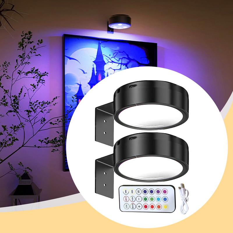 Wall Lights For Pictures USB Rechargeable Painting Lamp Magnetic Wireless Picture Light With 3 Color Temp For Bedroom Hallway