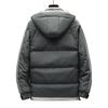 Padded-on men's winter new coat youth thickened padded jacket feather Rong padded clothes men's hooded warm