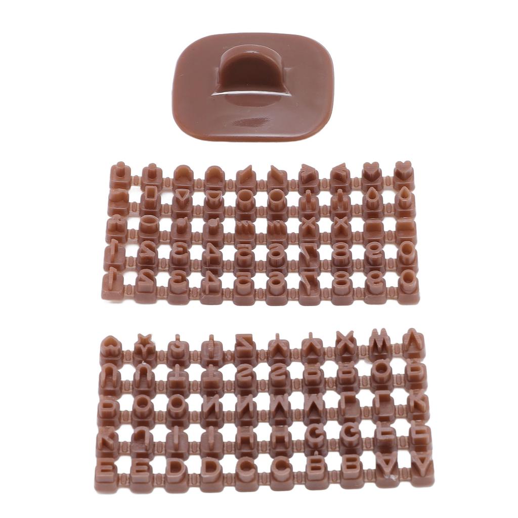 Tonkeramik Stempel Kunststoff Multifunktional Mini Polymer Clay Alphabet Stempel für Keks