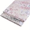 1 Stück Baumwoll-Leinen-Mischgewebe mit Blumenmuster, dekorativer Stoff für DIY-Projekte und Tischdeckenherstellung, Farbe: Pfingstrose
