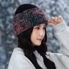 New Winter Versatile Knitted Wool Hat for Women Outdoor Travel Windproof and Warm Head Hat Showing Face Small Pullover Hat