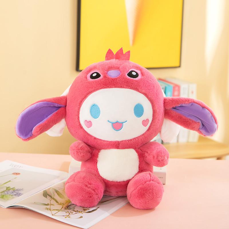 

Adorable Stitch Dog Plush Toy Cuddly Stuffed Animal Pillow Soft Short Plush 40cm/15.74in рожевий