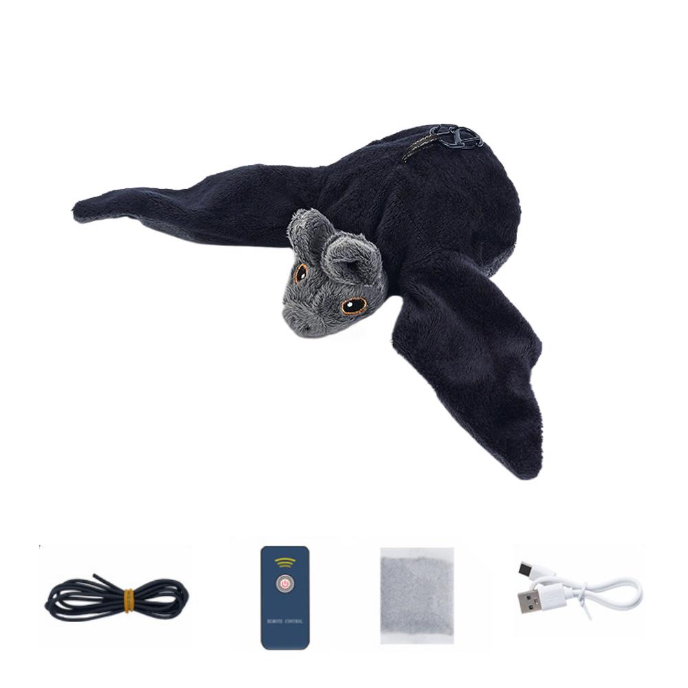 1pcs Simulated Bird Toy Electric Flapping Cat Interactive Kitten Automatic Moving Plush Bird Hunting Pet Entertainment Accessory