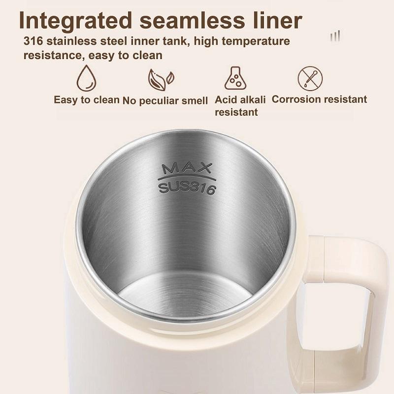 Xiaomi 500W Electric Kettle 12h Appointment Porridge Special Pot Portable 304 Stainless Steel Health Cup Multifunctional Rice Cooker 1L