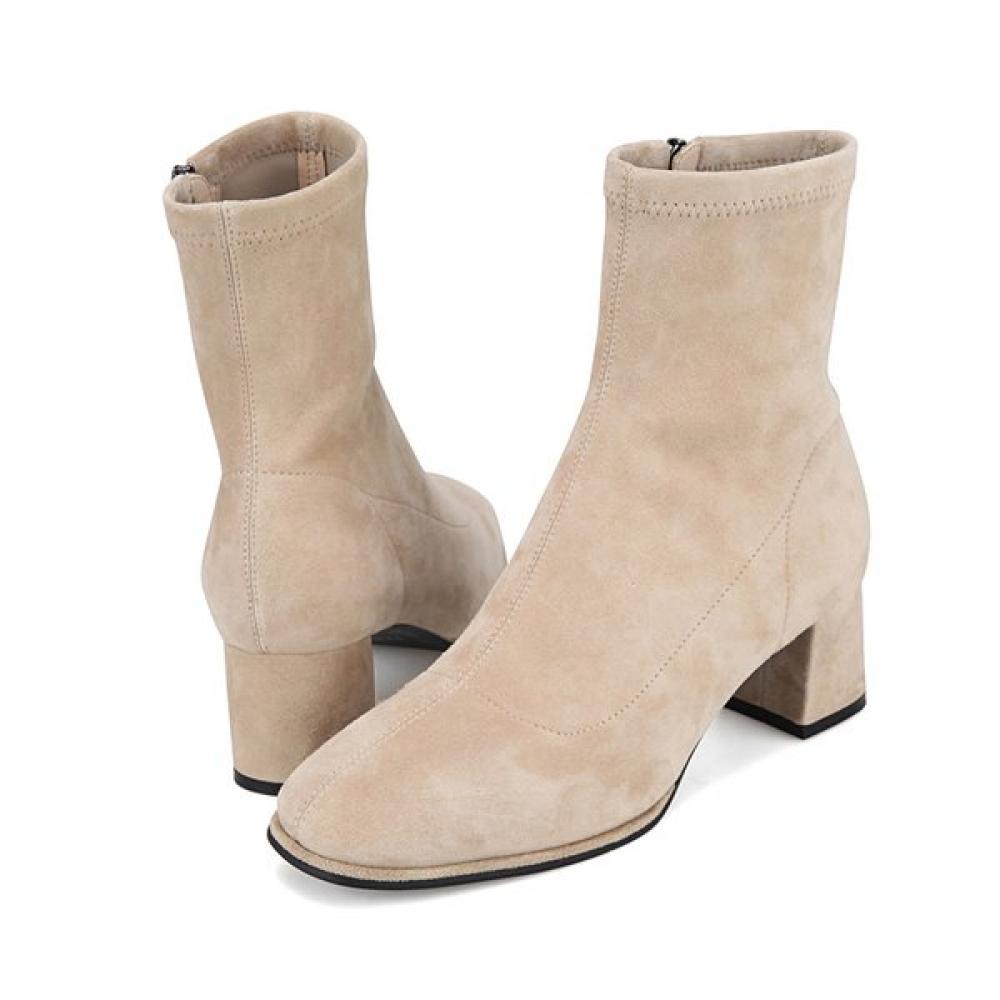 Barbara Lambskin Suede 5.5cm Stretch Ankle Boots Bbi854be