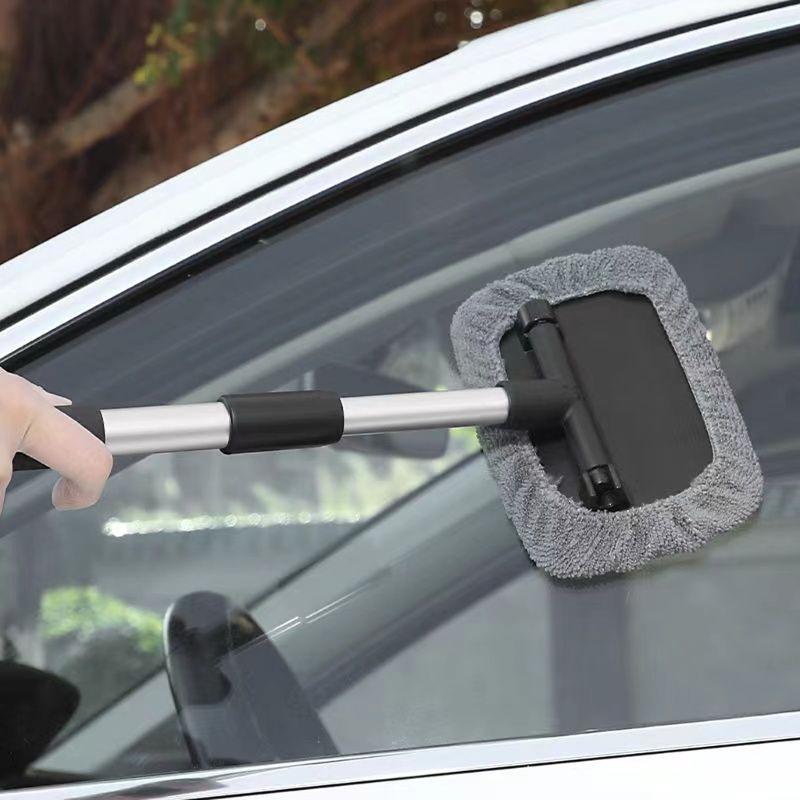 Fiber Plastic Car Glass Scraper Compact Design Easy Storage Space Saving Nonslip Handle For Taxi Drivers And Long Trip