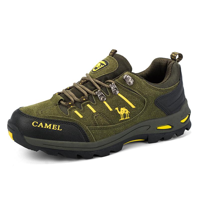 Suede Leather Men Hiking Shoes Outdoor Trail Trekking Sneakers Men Non-slip Breathable Climbing Shoes Men Mountain Sports Shoes