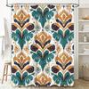 Ikat Print Shower Curtain Waterproof Fabric Bath Decoration Indoor Bathroom Decor Customized Size Available Style 5 .c