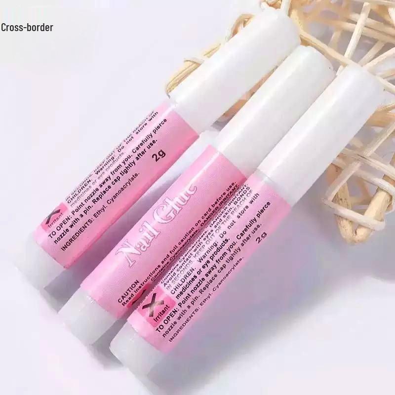 Uñas Portátiles DIY Puntas Pegamento en Barra Adhesivo 2g: Pegamento Fuerte y Duradero para Pedrería para Extensiones, No Amarillea.