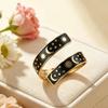 Lucktune Sun Moon Star Open Ring Stainless Steel Women's Finger Ring Gothic Boho Nature Guardian Jewerly Party Wedding Gift