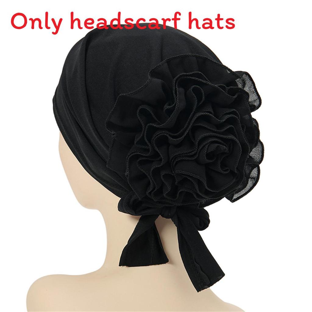 

Головной убор из полиэфирного шифона с дышащей тканью для повседневного использования Black