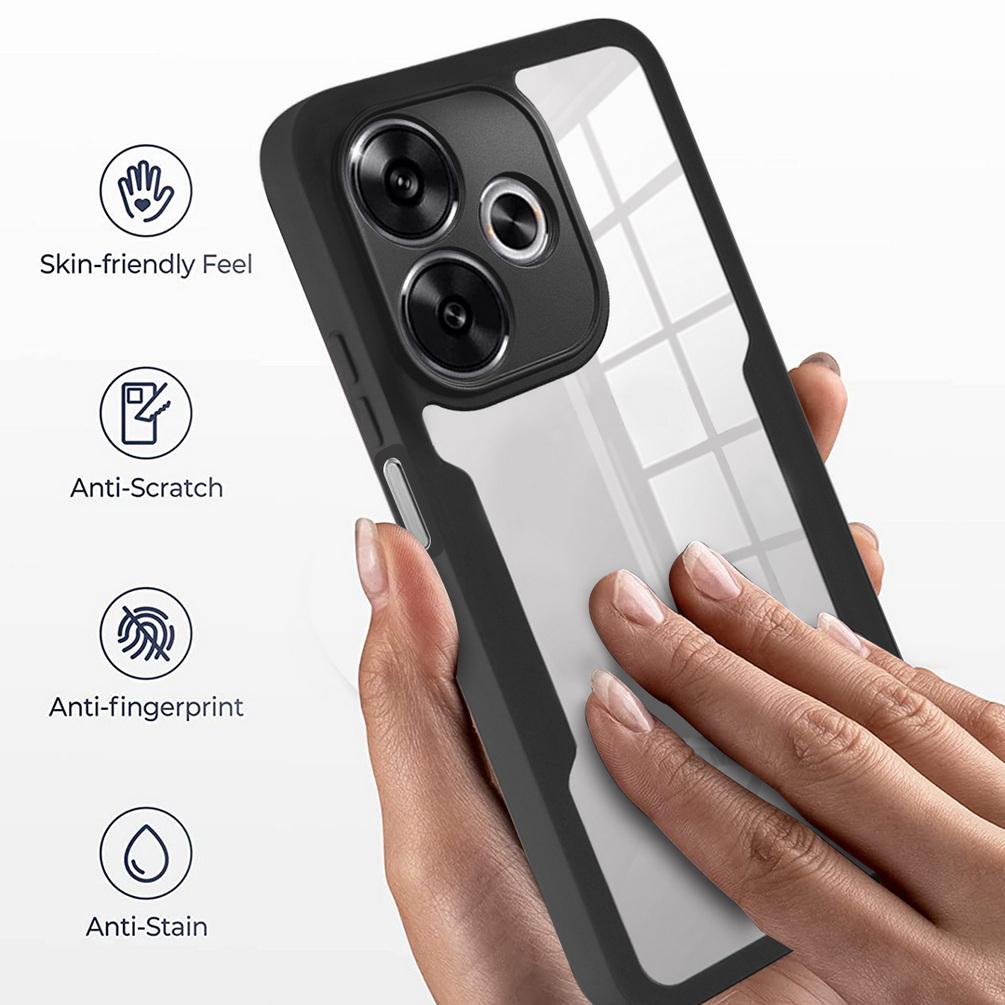 Fully Coverage case For POCO M6 4G F6 Pro X6 Pro M6 Pro F5 Pro X5 X4 GT X4 Pro M4 Pro F3 X3 Pro C65 double protect shield cover