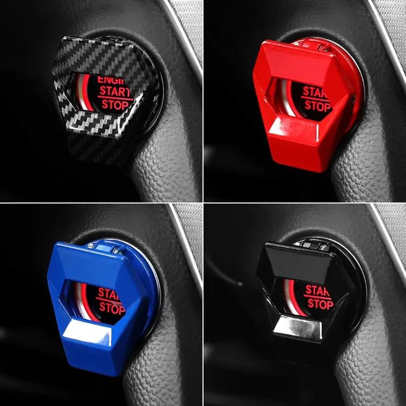 New Car Engine Start Stop Switch Button Cover Decorative Auto Accessories Push Button Sticky Cover Car Interior Car-Styling