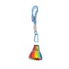 Printed Badminton Keychain Polylactic Acid Ornament Colorful Portable Decoration for Daily Use by Sports Admirers