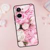 Elegant Pink Purple Peony Flower For Realme 9 10 11 12 Pro Plus GT5 GT Neo5 C21Y C25s C30 C31 C33 C35 C51 C53 C67 C55 Case