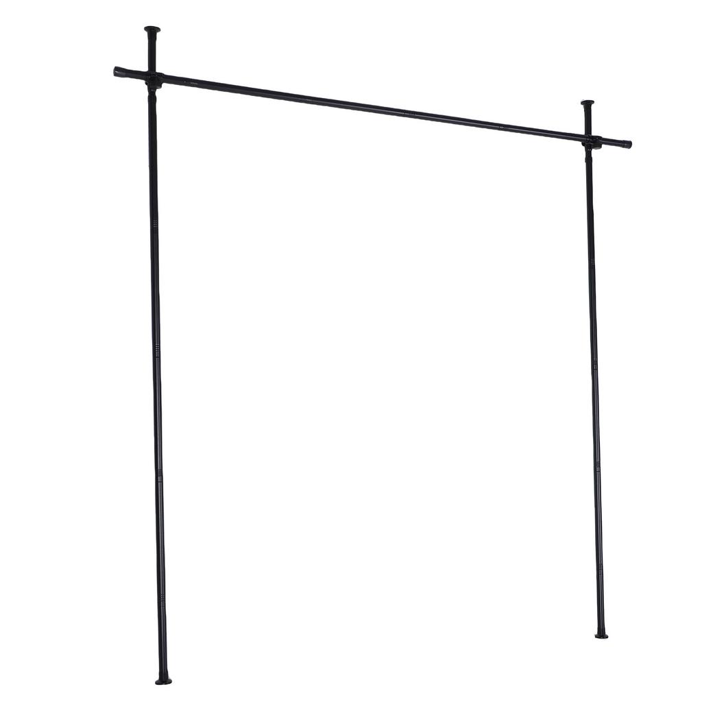 Room Divider Curtain Rod Carbon Steel Vertical Tension Rod for Room Separation   Partition Space Separator Curtain Stand