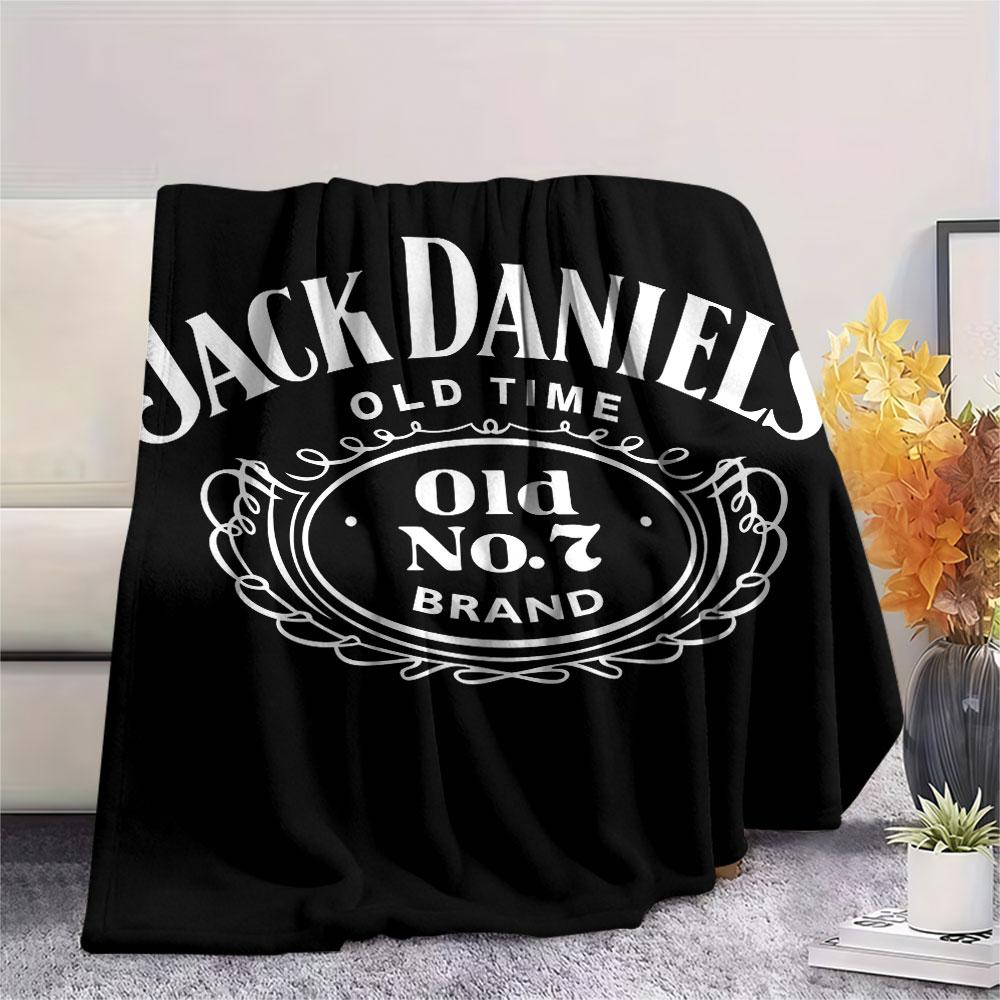 JACK DANIELS whisky printing Flannel Blanket Bedroom Sofa Camping Warm blanket Gifts for family and friends-MJ001