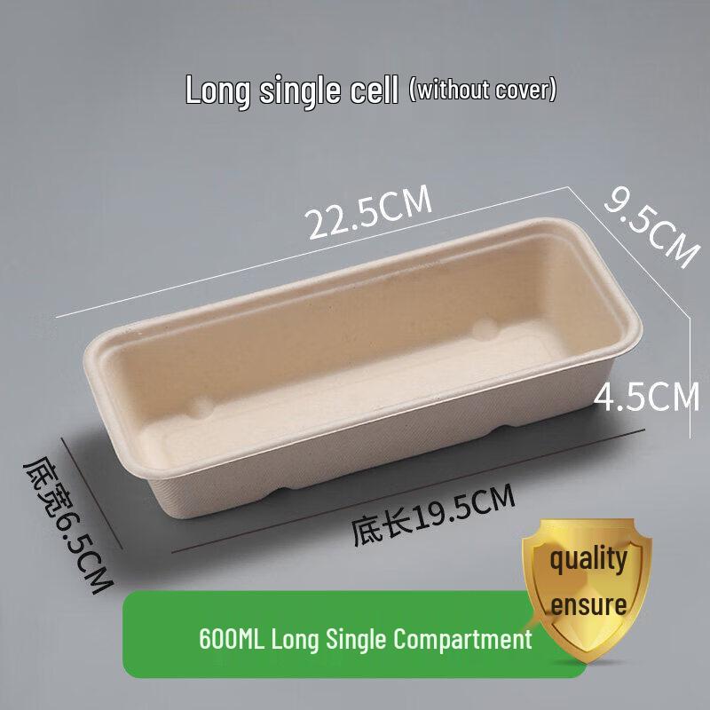 Eco-Friendly Disposable Pulp Compartment Lunch Box